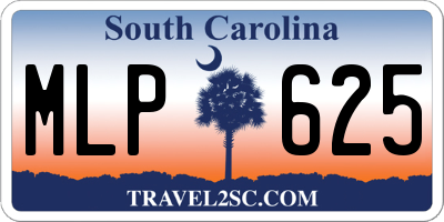 SC license plate MLP625