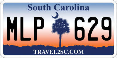 SC license plate MLP629