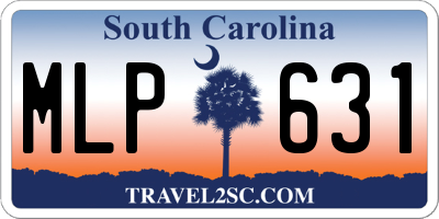 SC license plate MLP631