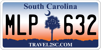 SC license plate MLP632