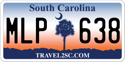 SC license plate MLP638