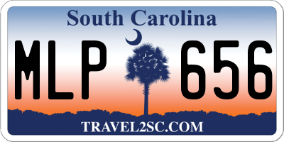 SC license plate MLP656