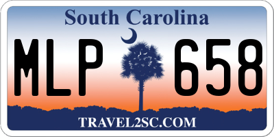 SC license plate MLP658