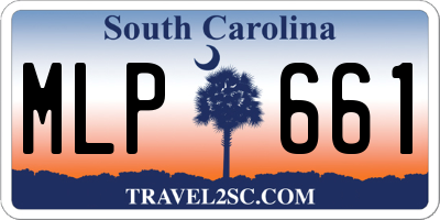 SC license plate MLP661