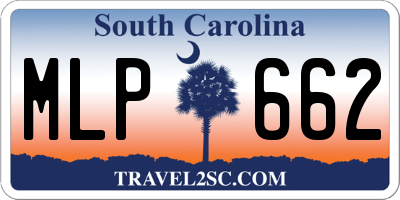 SC license plate MLP662