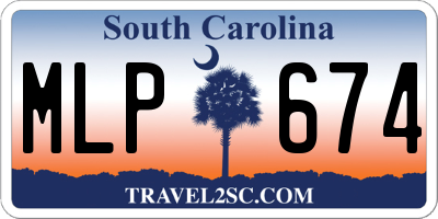 SC license plate MLP674