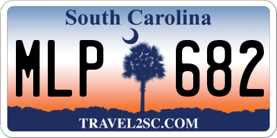 SC license plate MLP682