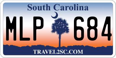 SC license plate MLP684