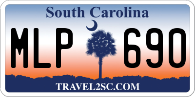 SC license plate MLP690