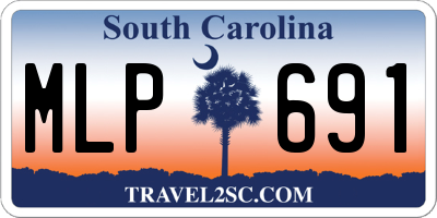 SC license plate MLP691