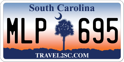 SC license plate MLP695