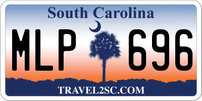 SC license plate MLP696