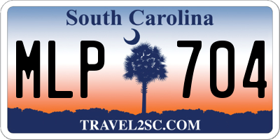 SC license plate MLP704