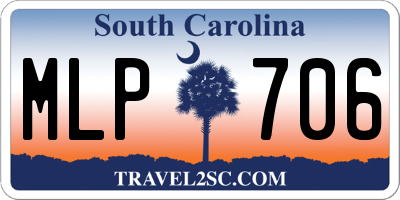SC license plate MLP706