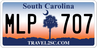 SC license plate MLP707