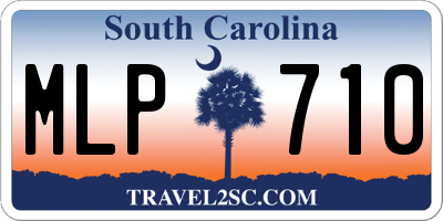 SC license plate MLP710