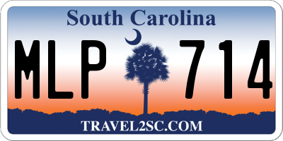 SC license plate MLP714