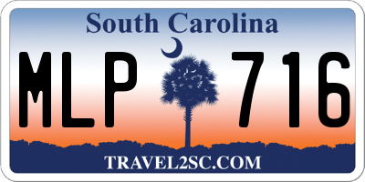 SC license plate MLP716