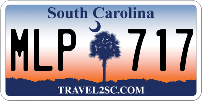 SC license plate MLP717