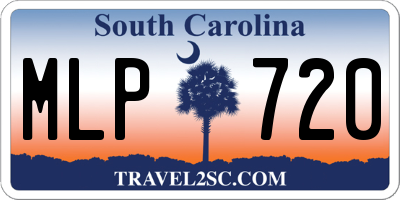 SC license plate MLP720
