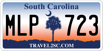 SC license plate MLP723