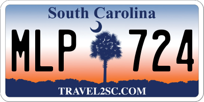 SC license plate MLP724