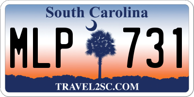SC license plate MLP731