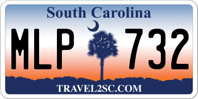 SC license plate MLP732