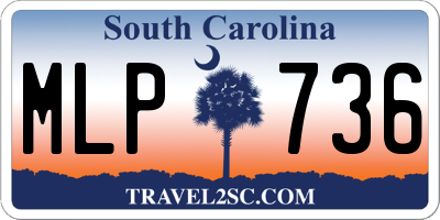 SC license plate MLP736
