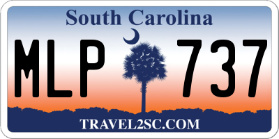 SC license plate MLP737