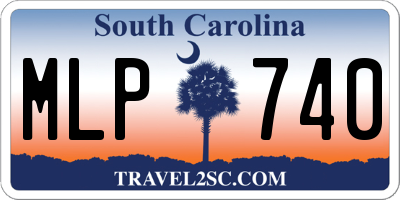 SC license plate MLP740