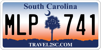 SC license plate MLP741