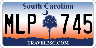 SC license plate MLP745