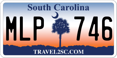 SC license plate MLP746