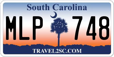 SC license plate MLP748