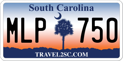 SC license plate MLP750