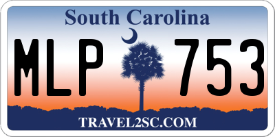 SC license plate MLP753