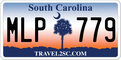 SC license plate MLP779