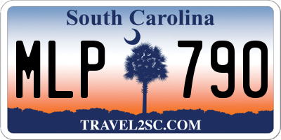 SC license plate MLP790