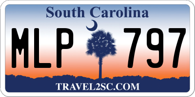 SC license plate MLP797