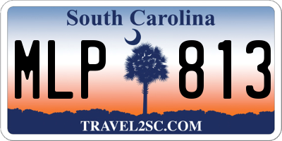 SC license plate MLP813