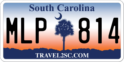 SC license plate MLP814