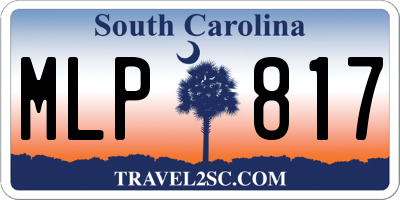 SC license plate MLP817