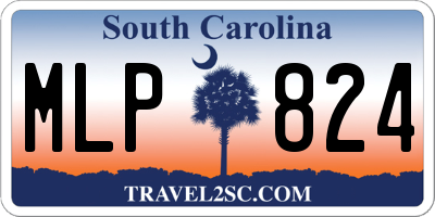 SC license plate MLP824