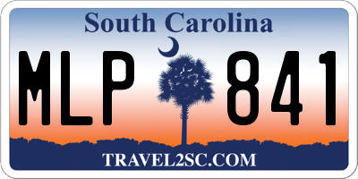 SC license plate MLP841