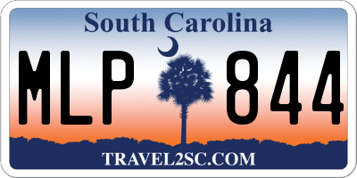SC license plate MLP844