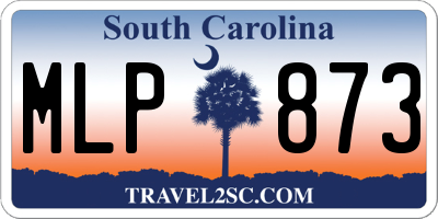 SC license plate MLP873