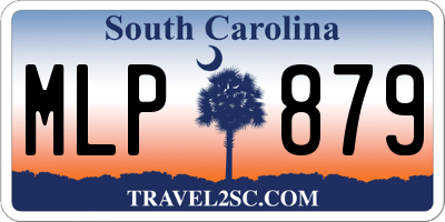 SC license plate MLP879