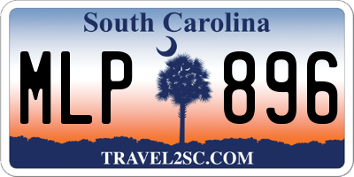 SC license plate MLP896