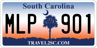 SC license plate MLP901
